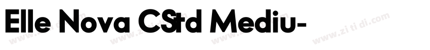 Elle Nova CStd Mediu字体转换